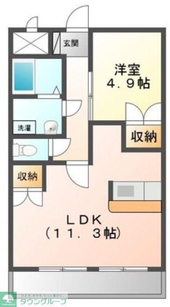 エスポワール(1LDK/1階)の間取り写真