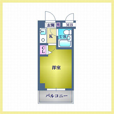 アーバンコート南行徳II(1K/2階)の間取り写真