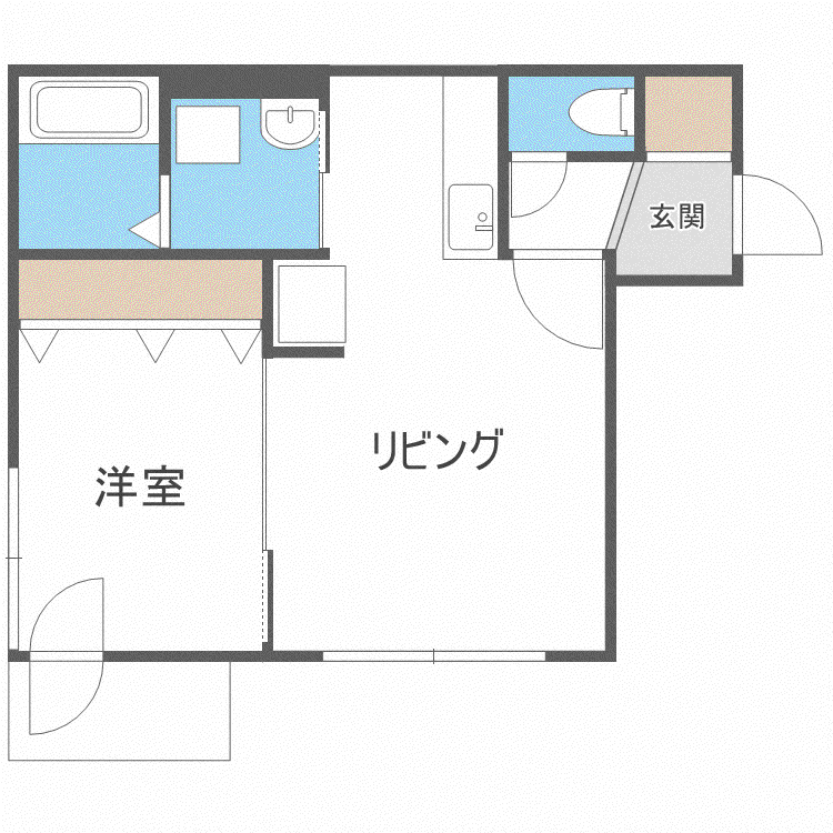 モルティーニ宮の森(1LDK/4階)の間取り写真