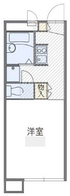 レオパレスイサヤマ(1K/1階)の間取り写真