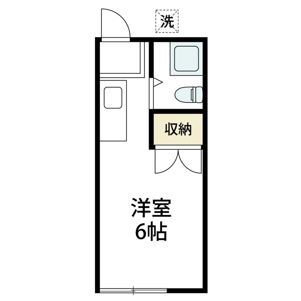 アーバンハイムN(ワンルーム/1階)の間取り写真