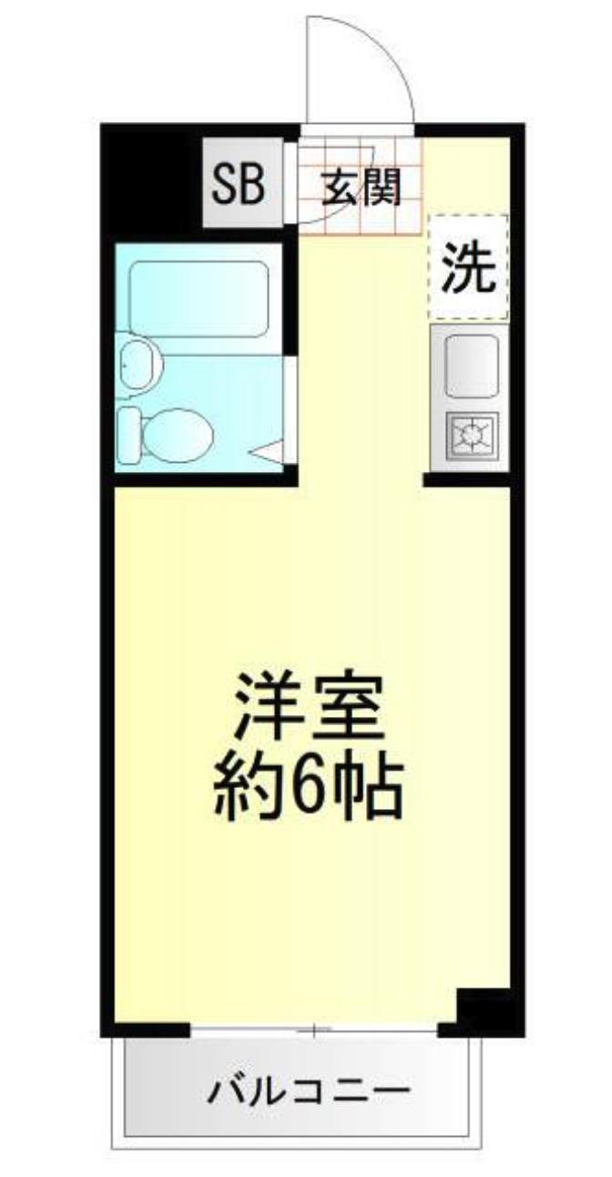 マイステージアムヒューゲル西落合(1K/3階)の間取り写真
