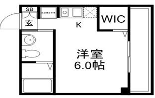 ベアーレ(ワンルーム/3階)の間取り写真