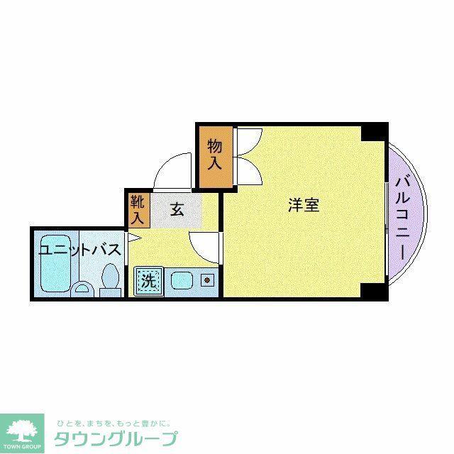 フレグランス蘇我(1K/1階)の間取り写真