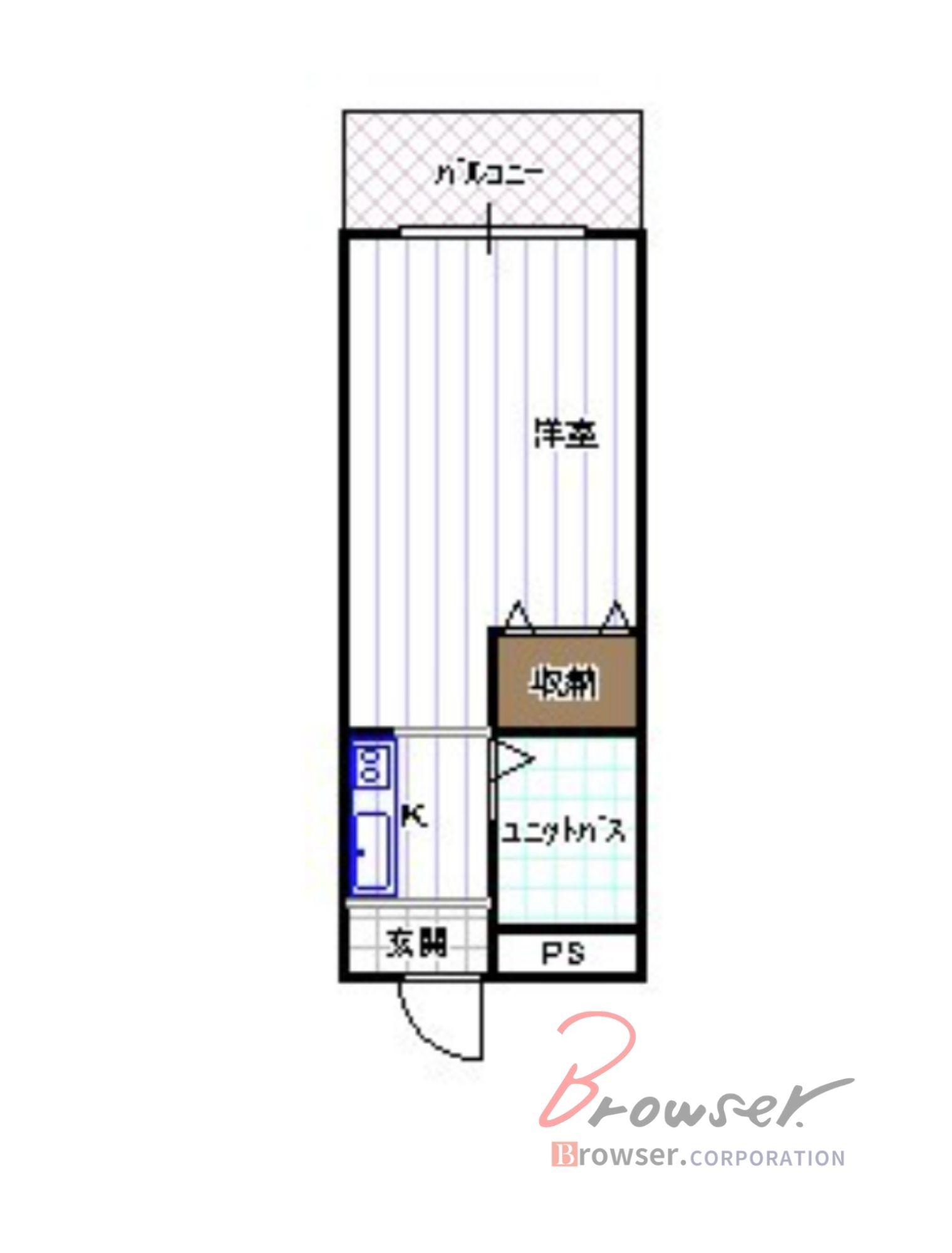ネオコーポイケダヤ1号館(ワンルーム/4階)の間取り写真
