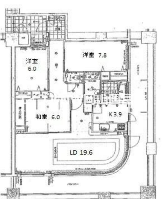 アルファステイツ桃太郎大通(3LDK/4階)の間取り写真
