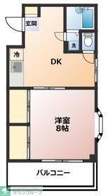 栄ビル(1DK/1階)の間取り写真