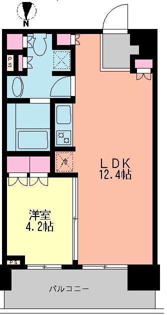 パークアクシス東陽町(1LDK/13階)の間取り写真