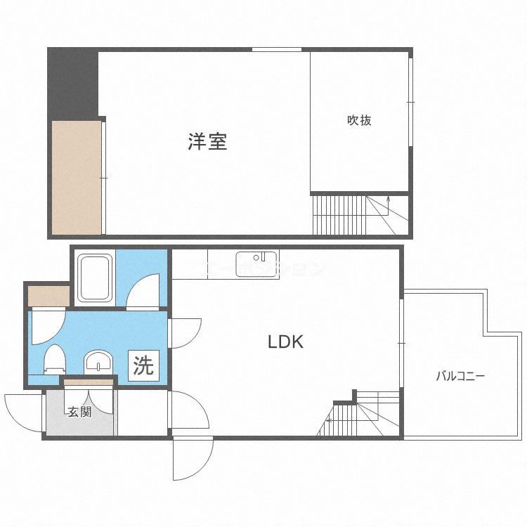 SONIX2015(1LDK/10階)の間取り写真