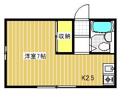 豊橋マンション(1K/1階)の間取り写真