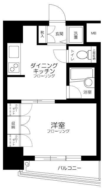 シーアイマンション池袋西(1DK/10階)の間取り写真
