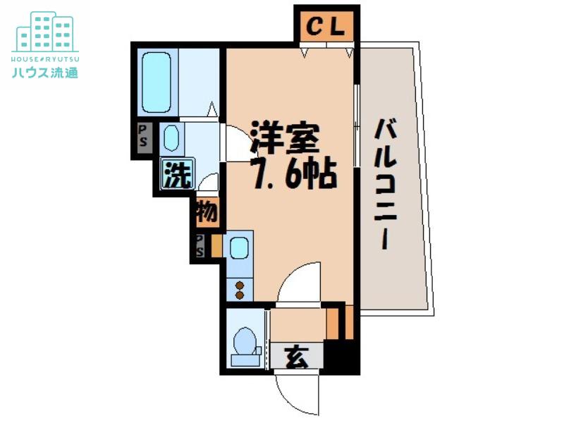 さくら坂マンション参番館(ワンルーム/4階)の間取り写真