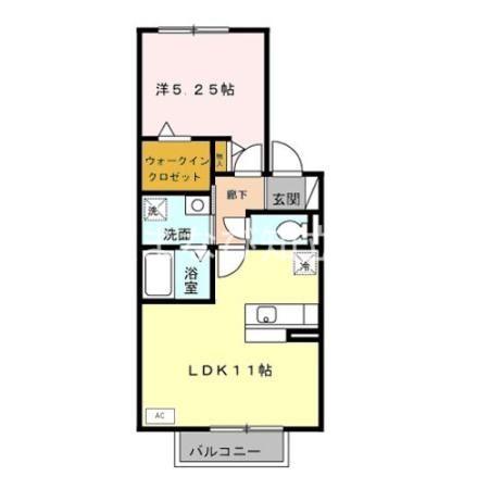 アイ・セジュール(1LDK/2階)の間取り写真