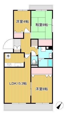 ARCH北浦和(3LDK/1階)の間取り写真