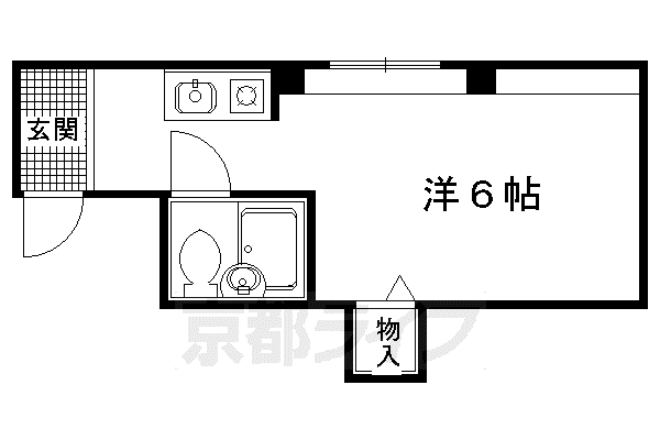 K・SHOUSEII(1K/4階)の間取り写真