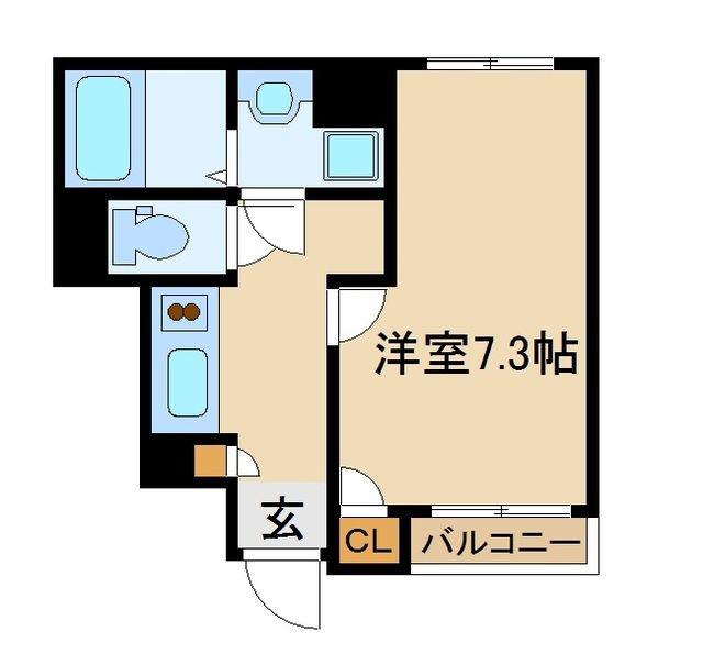 レオネクストジャルディーノA(1K/2階)の間取り写真