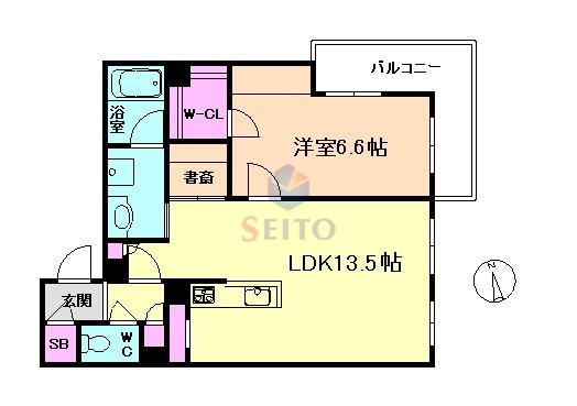 シャーメゾン アリスティオ(1LDK/3階)の間取り写真