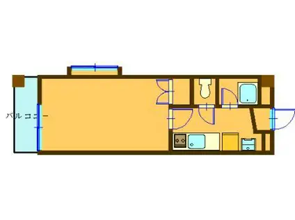 ツールド新照院(1K/5階)の間取り写真