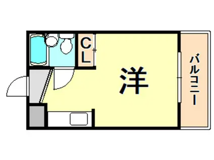 アパートメント尼崎Ⅱ(1K/2階)の間取り写真