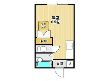 クレールメゾン(ワンルーム/1階)の間取り写真