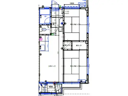 ユーアイハイツ(2LDK/2階)の間取り写真