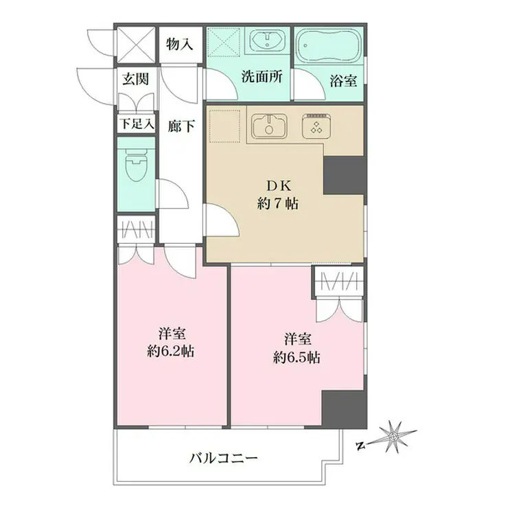 藤和シティコープ飛鳥山公園 10階階 間取り