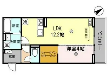 ルグラン龍野 (1LDK/3階)の間取り写真