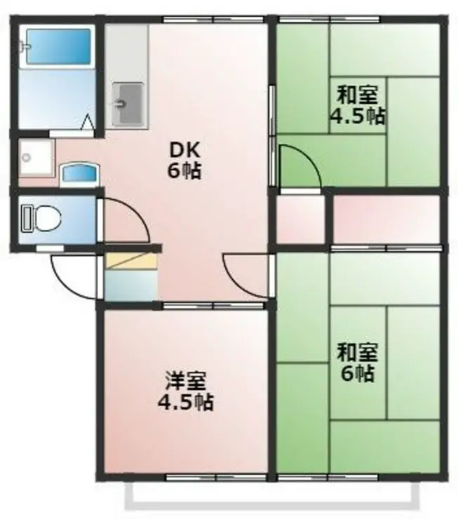 ヒロパレスA 1階階 間取り