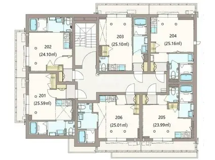 YS PRESIOUS IX(ワンルーム/3階)の間取り写真