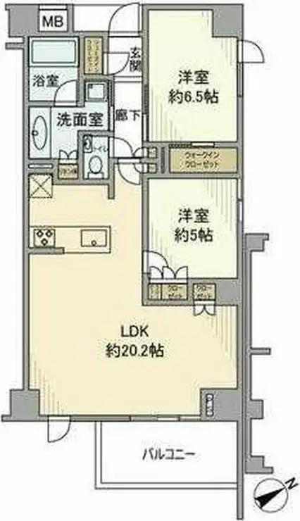 ディアナコート浜田山 1階階 間取り