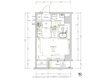 アークマーク田端GR(1K/3階)の間取り写真