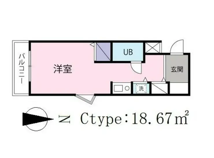 ジョイフル八王子 5階階 間取り
