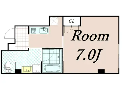 サンモールコート九条(1K/3階)の間取り写真