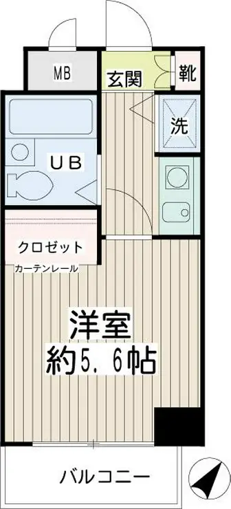 ネオマイム新子安弐番館 3階階 間取り