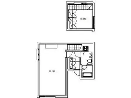 バークレーン恵比寿(1LDK/1階)の間取り写真
