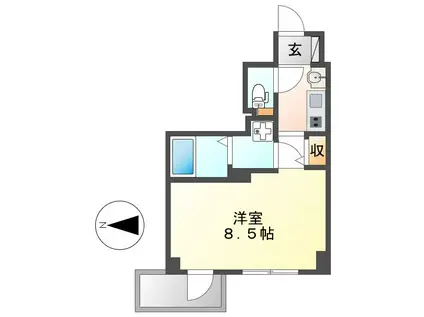 エステムプラザ名古屋・栄プレミアム(1K/13階)の間取り写真