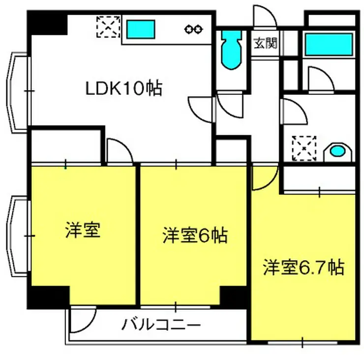 レジデンス大宮 5階階 間取り
