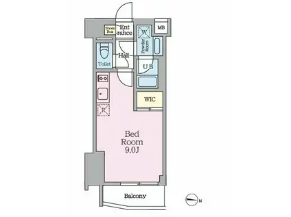 HY S MINOWA II(ワンルーム/5階)の間取り写真