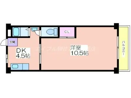 リアライズ北加賀屋(2DK/2階)の間取り写真
