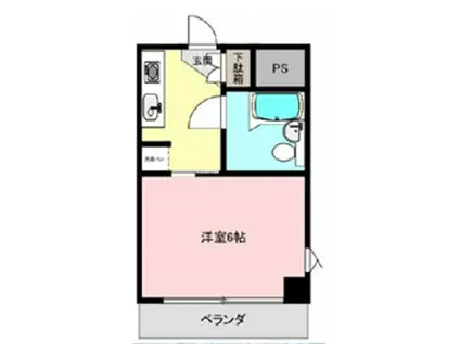 ピュアライフマツモト(1K/3階)の間取り写真