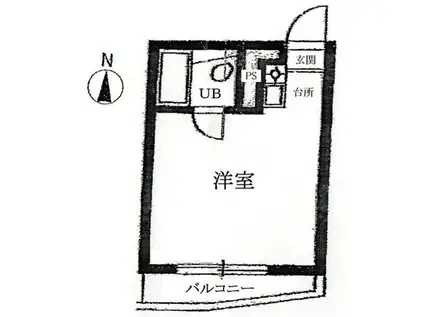 メゾン・ド・上荻(ワンルーム/2階)の間取り写真