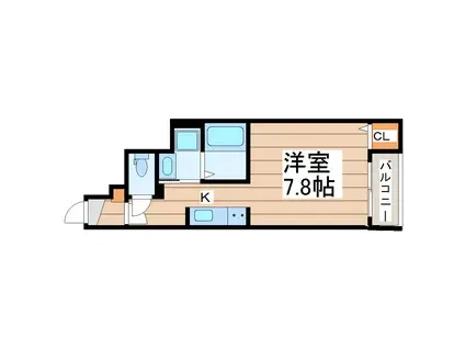 アズグレイス II(1K/1階)の間取り写真