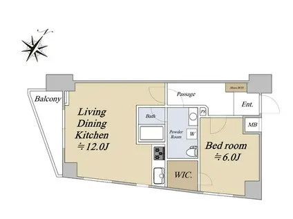 カーサフェリス学芸大学(1LDK/2階)の間取り写真