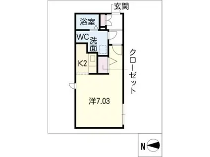 SITIO GIFU MOTOMACHI(1K/5階)の間取り写真