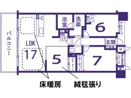 ネバーランド桂(3LDK/2階)の間取り写真