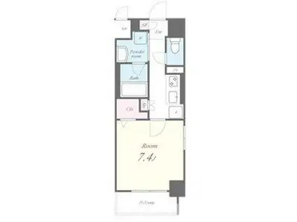 AVANTI(1K/6階)の間取り写真