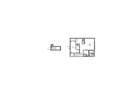 ソルナクレイシア学芸大学(1LDK/2階)の間取り写真