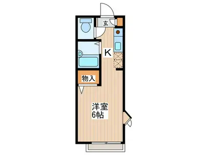 サイトウコーポラス(1K/2階)の間取り写真