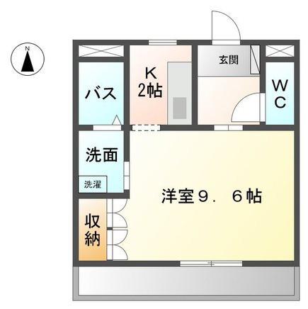 アメニティ・ハイツ(1K/1階)の間取り写真