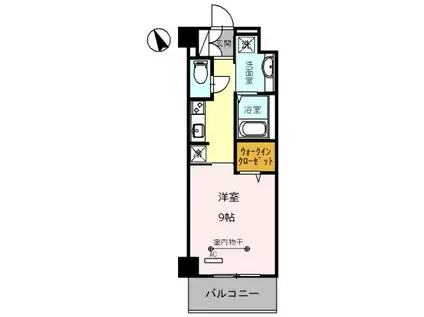 CLAIRE(1K/2階)の間取り写真